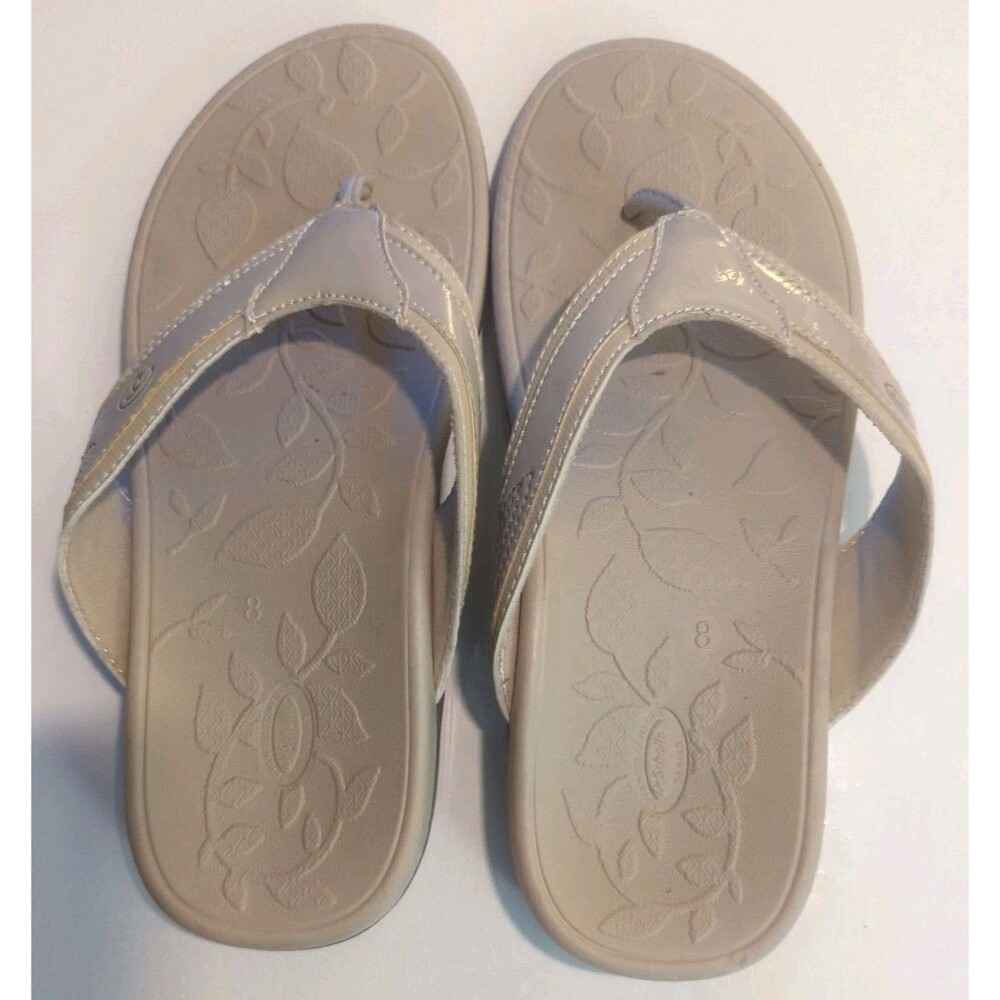 Dr. Scholl's Sandals Flip Flops Advanced Comfort Series Taupe Sz US 8 - Picture 3 of 11